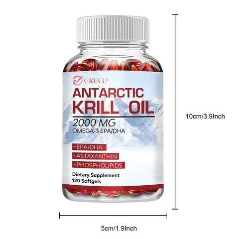 Antarctic Krill OilnutriamazonianutriamazoniaAntarctic Krill Oil with EPA/DHA &amp; Astaxanthin
Introduction
GREVIP Antarctic Krill Oil with EPA/DHA and astaxanthin supports brain, heart, joints, eyes, and skinAntarctic Krill Oil - EPA/DHA Brain GREVIP Adults Vitality