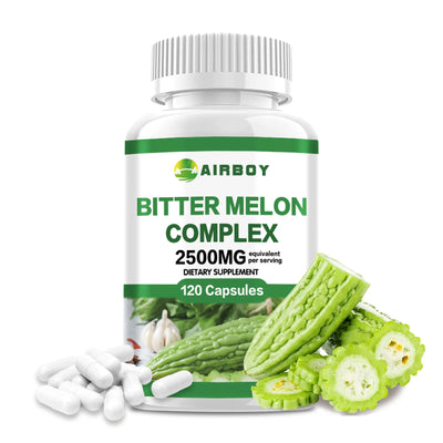 Bitter Melon Complex - for Heart, Blood Sugar and Cholesterol Health, Promotes Metabolic and Digestive Health - 120 Capsules Amazondiabacai