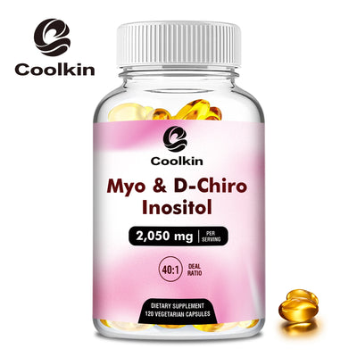 Myo & D-Chiro Inositol Capsules - Supports Ovarian Function,Hormone Balance,Fertility Supplements for Women - 120 Capsules Amazondiabacai