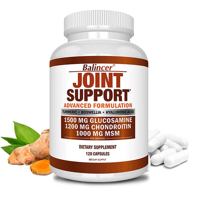 Glucosamine & Chondroitin & MSM 3-in-1 - Joint Health Support Supplement - Non-GMO, Vegetarian Capsules Amazondiabacai