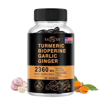 Organic Turmeric Curcumin Supplement with Black Pepper High Potency Helps Joint,Antioxidant & Immune System, Non-GMO Amazondiabacai