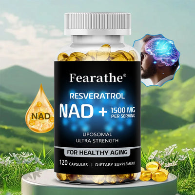 NAD+ Boost-with Resveratrol,Enhances Cellular Vitality,Promotes Cell Repair,Anti-Aging,Boosts Energy and Focus,120 Capsules Amazondiabacai
