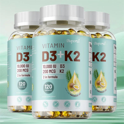 VITAMIN D3&K2 - Nerve, Muscle, Heart, Bone and Dental Health, Immune System Health Amazondiabacai