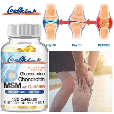 Glucosamine Chondroitin MSM - Supports Joint and Knee Health, The Immune System, and Promotes Joint Mobility and Comfort Amazondiabacai