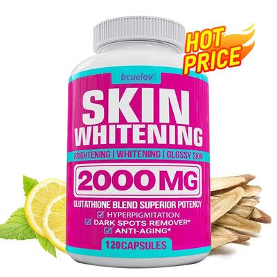 Glutathione Complex Capsules - Powerful Antioxidant, Reduces Hyperpigmentation, Alleviates Dark Spots, Moisturizes Skin Amazondiabacai
