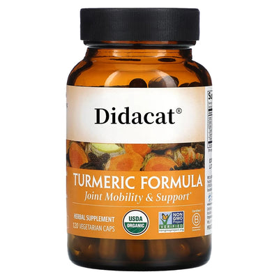 Didacat Turmeric Formula, Joint Mobility & Support, Antioxidant, Supports Muscle Health, Immune & Digestive Function Amazondiabacai