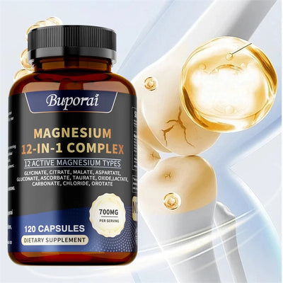 Magnesium 12-IN-1 Complex - Supports Heart and Bone Health, Aids Relaxation, Improves Muscle Strength, and Boosts Immunity Amazondiabacai