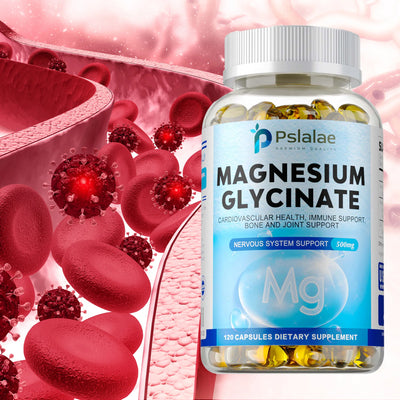 Magnesium Glycinate - Relaxation, Nervous System Support, Bone Health,Premium Formula - 120 Capsules Amazondiabacai