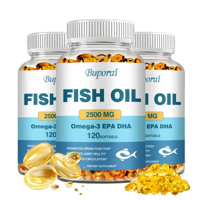 Omega 3 Fish Oil - Supports Brain and Nervous System Health, Cardiovascular and Skin Health, Antioxidant and Anti-inflammatory Amazondiabacai