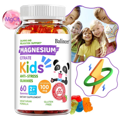 Magnesium Citrate Gummies - Calming, Anti-stress, Promote Healthy Sleep, Improve Memory, Concentration, Nutritional Supplement Amazondiabacai