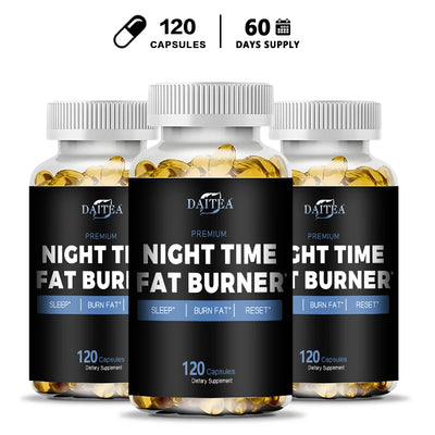 Nighttime Fat Burner Supplement - Supports Cardiovascular and Digestive Health, Benefits Sleep Quality, Weight Management Amazondiabacai