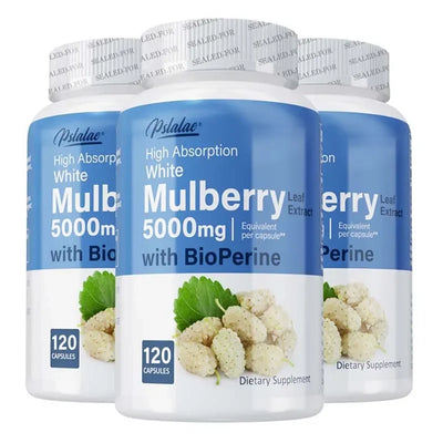 White Mulberry Extract - Support Healthy Blood Sugar Levels, Cholesterol Support, Weight Management Amazondiabacai