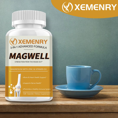 Magnesium Zinc and Vitamin D3 - Maximum Absorption for Muscle, Nerve, Bone and Heart Health - 120 Capsules Amazondiabacai
