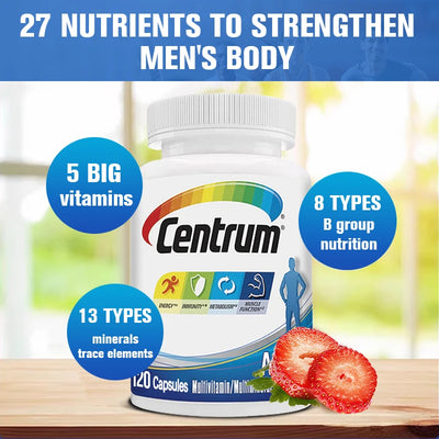 Men's multivitamin/multimineral supplement with vitamin D3, B vitamins and antioxidants to support fat metabolism Amazondiabacai
