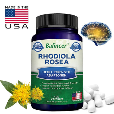 Rhodiola - Bioperine Helps Improve Absorption, Supports Healthy Energy, Mood, Stress, and Brain and Immune System Health Amazondiabacai