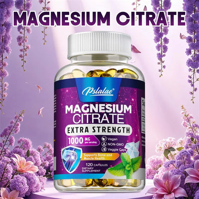 Magnesium Glycinate Capsules - Helps Relieve Stress, Improve Muscles, Sleep, Joints, Bones, Immune and Cardiovascular Health Amazondiabacai