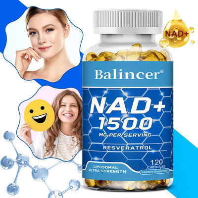 NAD+Supplements,with Resveratrol,Natural Energy Supplement,Support Cell Health,Anti-aging,Enhance Immunity-120 Capsules Amazondiabacai