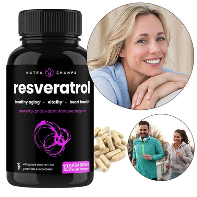 Organic Resveratrol Supplement - Powerful Antioxidant, Helps with Circulatory Health, Immune Support, Promotes Healthy Aging Amazondiabacai