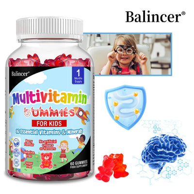 Kids Multivitamin Gummies - 16 Essential Vitamins and Minerals - Supports Healthy Growth & Development Amazondiabacai