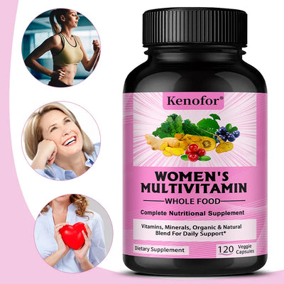 Women's Multivitamin Supplement - Magnesium Biotin Calcium Zinc Selenium - Supports Brain,Heart, Energy, Immune System Health Amazondiabacai