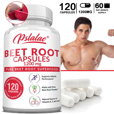 Beetroot Capsules - Helps Relieve Fatigue, Promotes Heart and Cardiovascular Health, Improves Human Immunity, Non-GMO Amazondiabacai