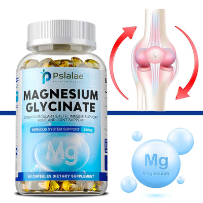 Magnesium Glycinate - Support Brain Nerve Health Support Cardiovascular Function,Protect Joints and Relax Muscle - 60 Capsules Amazondiabacai