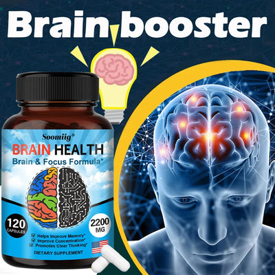 2200 mg Brain Booster with Vitamin B6, B12 supplement to support memory, mental clarity and immune system health. Amazondiabacai