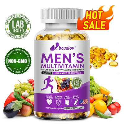 Men's Daily Multivitamin - 22 Vitamins & Minerals, Dietary Supplement for Immunity, Energy, Digestion, Skin, and Overall Health Amazondiabacai