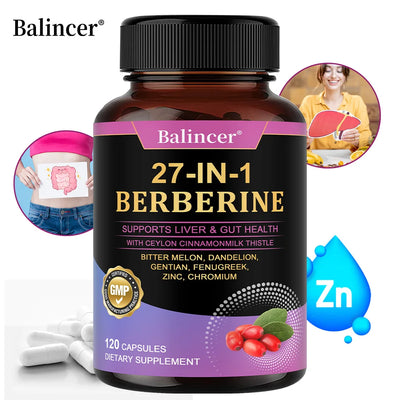 Berberine with Ceylon Cinnamon Capsule, Antioxidant Immune System, Health and Gastroenteric Function, Supports Heart Health Amazondiabacai