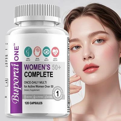 Women’s 50+Complete Multivitamin - Supports Bone,Memory, Brain and Skin Health, Antioxidant, Promotes Metabolism - 120 Capsules Amazondiabacai