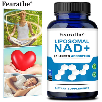 VIVALIFER Liposomal NAD+ Supplement for Super Absorption, Anti-Aging, Energy and DNA Repair, Brain Function Amazondiabacai