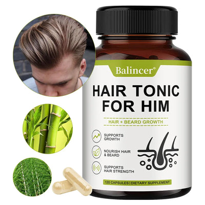 Biotin Capsules - with Multivitamins, Beard Growth Supplement for Men, Support Hair Regrowth and Health, Promotes Hair Thickness Amazondiabacai