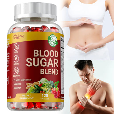 Blood Sugar Blend Capsules - Maintains Healthy Blood Sugar, Metabolic Health and Energy, Antioxidant - 120 Capsules ﻿ Amazondiabacai