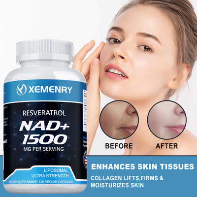 NAD + Resveratrol 1500mg - Fights Fatigue, Aids Healthy Aging, and Supports Optimal Cellular Function Amazondiabacai