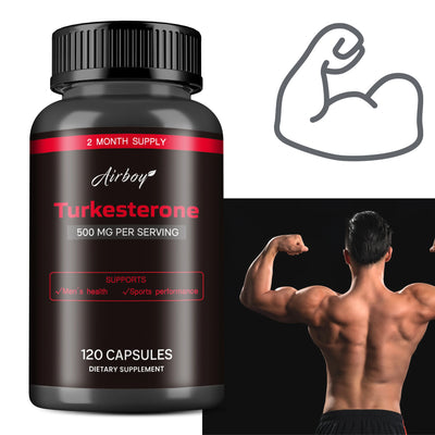 Turkesterone Supplement - Burn Fat, Enhance Men's Health & Energy, Help To Exercise Muscles - 120 Capsules Amazondiabacai