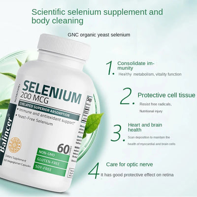 Selenium Capsules 200MCG - Antioxidant Support, Boosts Immune System, Boosts Energy Levels Thyroid Support,NON-GMO Amazondiabacai