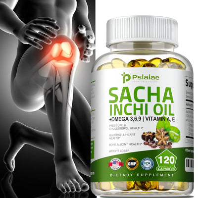 Sacha Inchi Oil Capsules - for Brain and Heart Health, Balance Cholesterol Levels, Immune Support - 120 Capsules Amazondiabacai