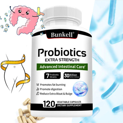 Probiotics - Supports Gut Health, Nutrient Digestion, Weight Management, Metabolism, and Calorie Control - 120 Capsules Amazondiabacai