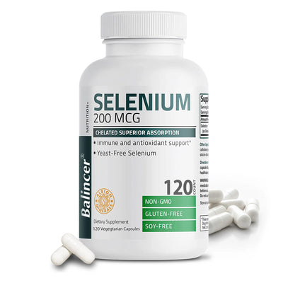 Selenium Capsules - Antioxidant Support, Increases Energy Levels, Boosts Metabolism, Immune System, Improves Brain Function Amazondiabacai