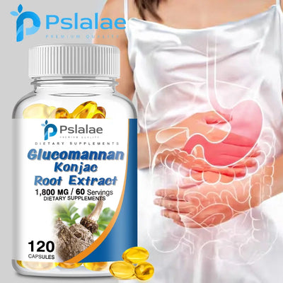 Glucomannan Konjac Root Extract  - Promotes Gastrointestinal Health, Supports Weight ManagementCapsule Amazondiabacai