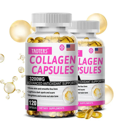 TAOTERS Collagen Supplement - Contains Glutathione To Reduce Wrinkles and Promote Healthy Skin, Hair and Nails, Antioxidant Amazondiabacai