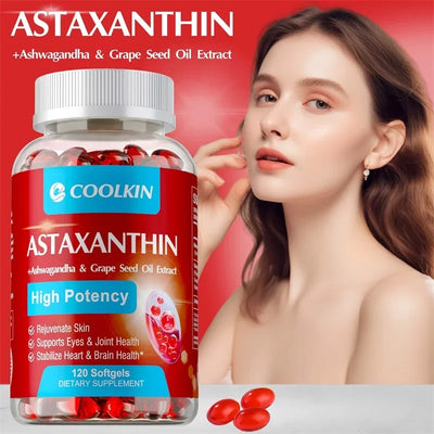 Astaxanthin - Contains OMEGA-3 EPA/DHA, Promotes Cardiovascular Health & Accelerates Metabolism Support Eye, Joint, Skin Health Amazondiabacai
