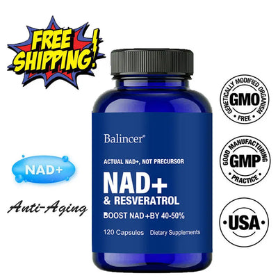 NAD Supplements, Supplements with Resveratrol + Vitamin B3, Nad Plus Boost Supplements - Supports Cellular Health Amazondiabacai