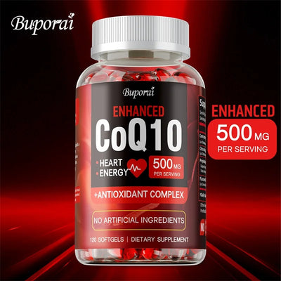 CoQ10 Supplement - Supports Heart and Cardiovascular Health, Anti-Aging, Energy Supplement, Gluten-Free, Non-GMO Amazondiabacai