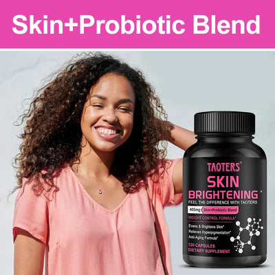 Glutathione Capsules - Contains Probiotics and Vitamin A for Skin Care,  Anti-Aging, Antioxidant, Immune System Enhancement Amazondiabacai