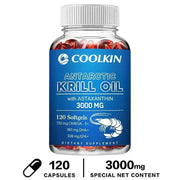 Antarctic Krill OilnutriamazonianutriamazoniaAntarctic Krill Oil 3000mg Maximum Strength | Coolkin
Introduction
Premium Antarctic krill oil capsules from Coolkin, distributed by nutriamazonia, delivering a robuAntarctic Krill Oil - Heart Health Support Coolkin Adults