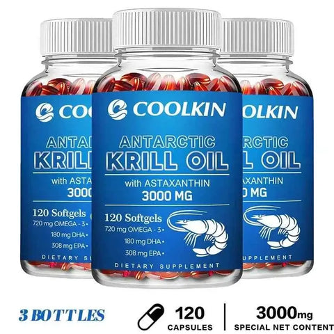 Antarctic Krill OilnutriamazonianutriamazoniaAntarctic Krill Oil 3000mg Maximum Strength | Coolkin
Introduction
Premium Antarctic krill oil capsules from Coolkin, distributed by nutriamazonia, delivering a robuAntarctic Krill Oil - Heart Health Support Coolkin Adults