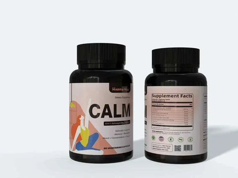 Ashwagandha Calm ComplexnutriamazonianutriamazoniaAshwagandha Calm Complex 8-in-1 Adaptogen Blend by HappieVita
Introduction
HappieVita's Ashwagandha Calm Complex, from Nutriamazonia, is a 4000 mg daily blend for adAshwagandha Calm Complex - Stress Relief And Focus HappieVita