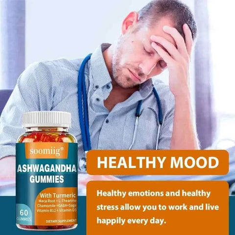 Ashwagandha GummiesnutriamazonianutriamazoniaAshwagandha Gummies with Turmeric – Mood Support
Introduction
SOOMIIG Ashwagandha Gummies offer mood balance and stress relief for adults in an easy daily form. DesiAshwagandha Gummies - Mood Support SOOMIIG Adults Calm