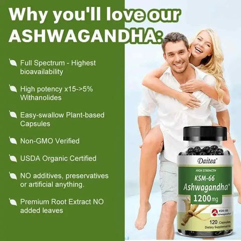 Ashwagandha 1200 mgnutriamazonianutriamazoniaNutriamazonia Ashwagandha 1200 mg with Organic KSM-66
Introduction
Nutriamazonia's Ashwagandha 1200 mg with Organic KSM-66 supports energy, focus, and natural stressAshwagandha - Stress Relief And Focus Nutriamazonia Adults